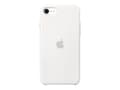 Miniatyrbild 5 av 5: Apple - Baksidesskydd för mobiltelefon - silikon - vit - för iPhone 7, 8, SE (andra generationen)