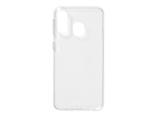 eSTUFF Soft Case - Baksidesskydd för mobiltelefon - UV-belagd termoplastisk polyuretan - transparent - för Samsung Galaxy A40
