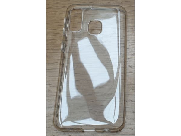 eSTUFF Soft Case - Baksidesskydd för mobiltelefon - UV-belagd termoplastisk polyuretan - transparent - för Samsung Galaxy A40