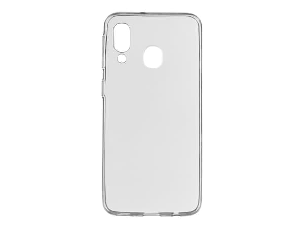 eSTUFF Soft Case - Baksidesskydd för mobiltelefon - UV-belagd termoplastisk polyuretan - transparent - för Samsung Galaxy A40