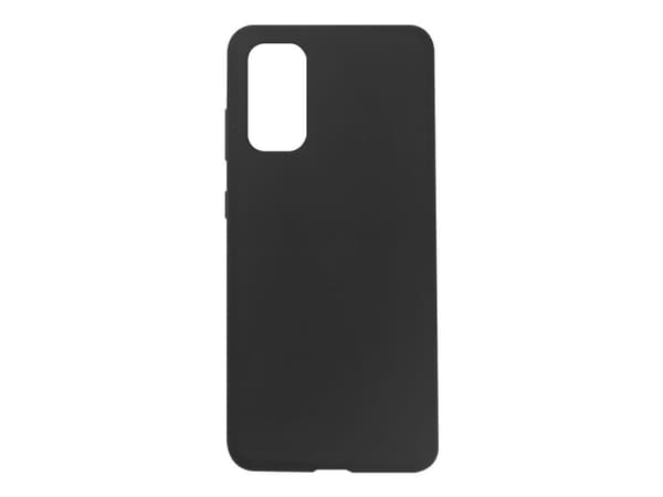 eSTUFF - Baksidedeksel for mobiltelefon - silikon - svart - for Samsung Galaxy S20, S20 5G