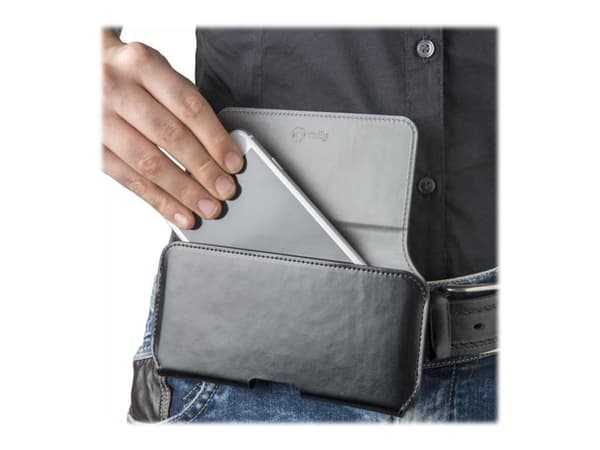 Celly Belt pro XL - Hölsterväska för mobiltelefon - konstläder - svart