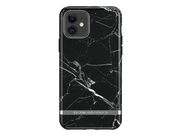 Richmond & Finch Freedom Series SILVER DETAILS - Baksidesskydd för mobiltelefon - svart marmor - för Apple iPhone 11