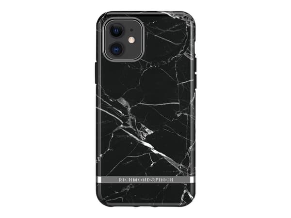Richmond & Finch Freedom Series SILVER DETAILS - Baksidesskydd för mobiltelefon - svart marmor - för Apple iPhone 11