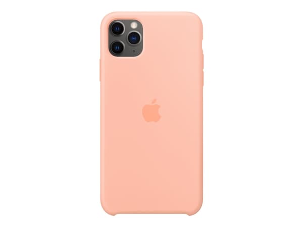 Apple - Baksidesskydd för mobiltelefon - silikon - grapefrukt - för iPhone 11 Pro Max
