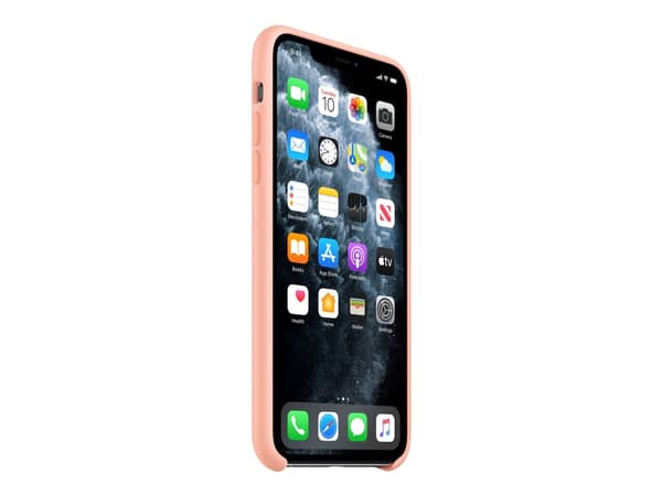 Apple - Baksidesskydd för mobiltelefon - silikon - grapefrukt - för iPhone 11 Pro Max