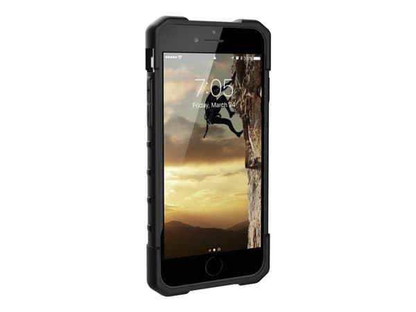 UAG Rugged for Case for Apple iPhone SE (2020) - Pathfinder Black - Baksidedeksel for mobiltelefon - svart - 4.7" - for Apple iPhone SE (2nd generati