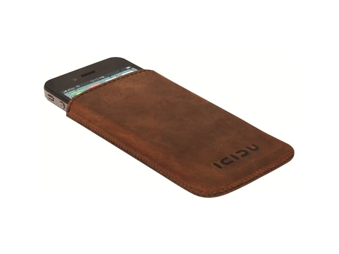 ICIDU BI-707465, Fodral, Apple, Apple iPhone 4/4s, 8,89 cm (3.5"), Brun