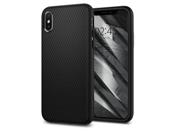 Spigen Liquid Air, Etui, Apple, iPhone X, 14,7 cm (5.8"), Sort