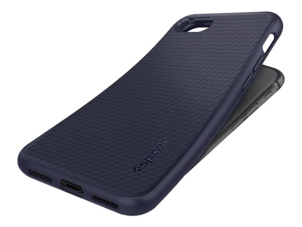 Spigen Liquid Air Armor - Baksidesskydd för mobiltelefon - termoplastisk polyuretan (TPU) - midnattsblå - för Apple iPhone 7, 8