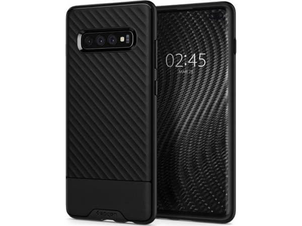 Spigen Core Armor, Omslag, Samsung, Galaxy S10 Plus, Svart
