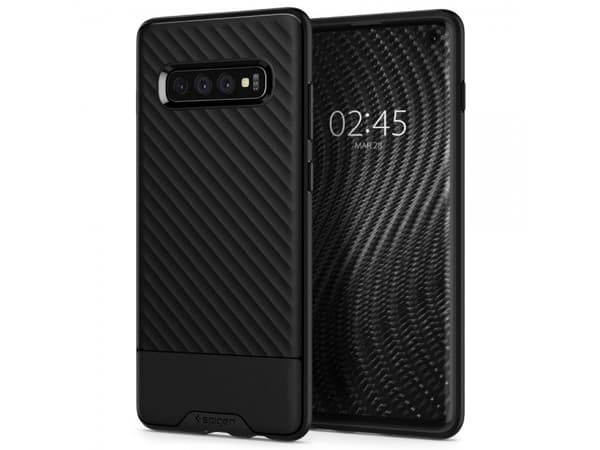 Spigen Core Armor, Etui, Samsung, Galaxy S10 Plus, Sort