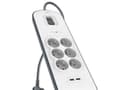 Miniatyrbilde 3 av 5: Belkin SurgeMaster - Strømstødsbeskytter - output-stikforbindelser: 6