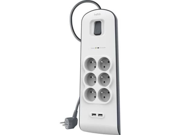 Belkin SurgeMaster - Strømstødsbeskytter - output-stikforbindelser: 6