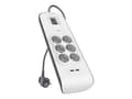 Miniatyrbilde 2 av 5: Belkin SurgeMaster - Strømstødsbeskytter - output-stikforbindelser: 6