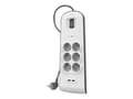 Miniatyrbilde 1 av 5: Belkin SurgeMaster - Strømstødsbeskytter - output-stikforbindelser: 6