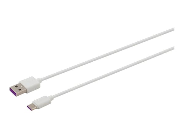 SAVIO CL-126 - USB-kaapeli - 24-nastainen USB-C (uros) - USB (uros) - USB 2.0 - 5 A - 1 m - valkoinen