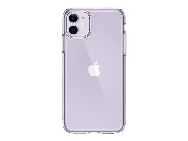 Spigen Ultra Hybrid Series - Baksidesskydd för mobiltelefon - polykarbonat, termoplastisk polyuretan (TPU) - CrystalClear - för Apple iPhone 11
