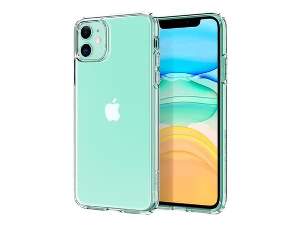 Spigen Liquid Crystal - Baksidedeksel for mobiltelefon - termoplast-polyuretan (TPU) - krystallklar - for Apple iPhone 11