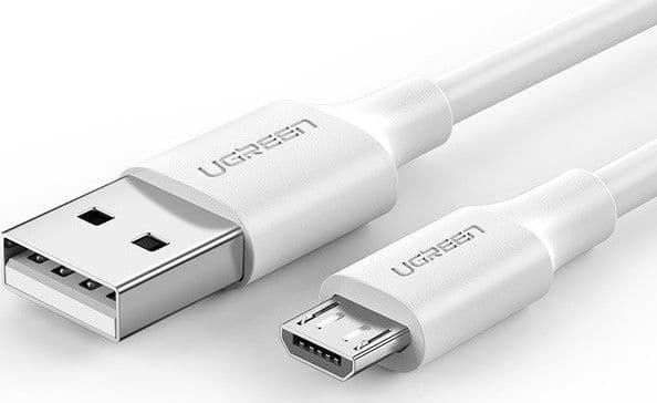 Kabel USB do Micro USB UGREEN QC 3.0 2.4A 1.5m (biały)