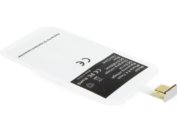 QI-adapter for en trådløs lader med en Lightning 8-pinners kontakt