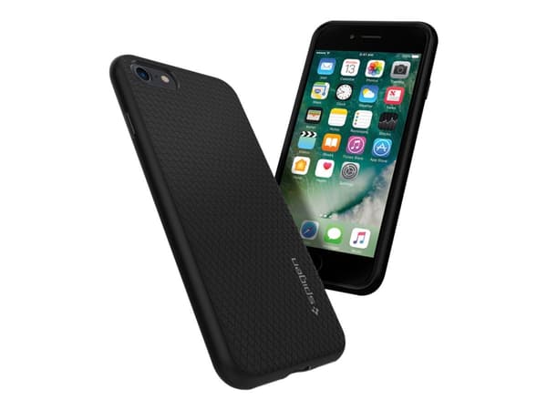 Spigen Liquid Armor, Suojus, Apple, iPhone 7, 11,9 cm (4.7"), Musta