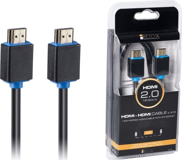 Libox HDMI - HDMI-kaapeli 1.5m musta (LB0135)