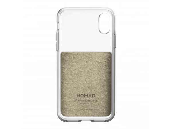 Nomad Nomad Case Clear Leather Brown iPhone X/Xs