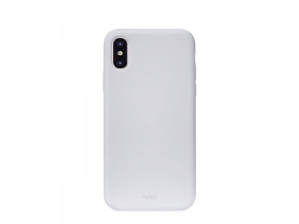 PURO Icon - Baksidedeksel for mobiltelefon - silikon - lys blå - for Apple iPhone XS Max
