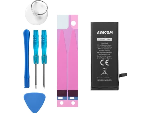 AVACOM Akku Apple iPhone 6s - Korkea kapasiteetti, Li-Ion 3,82V 2200mAh (vaihto 616-00036)