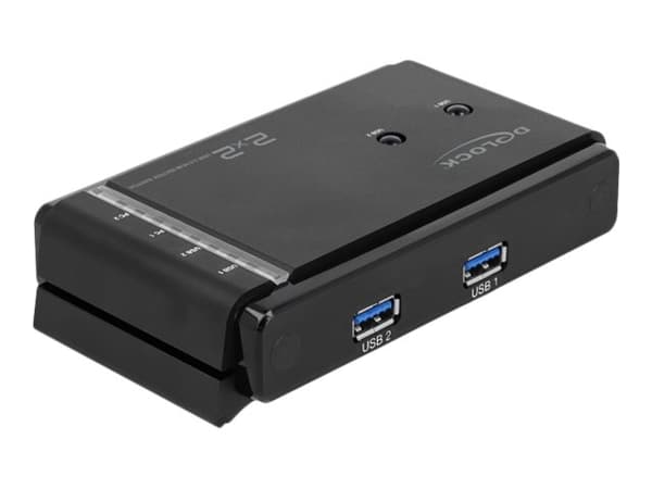 Delock USB 3.0 Matrix Switch 2 x 2 - USB-växel - skrivbordsmodell - Växelström 100 - 240 V
