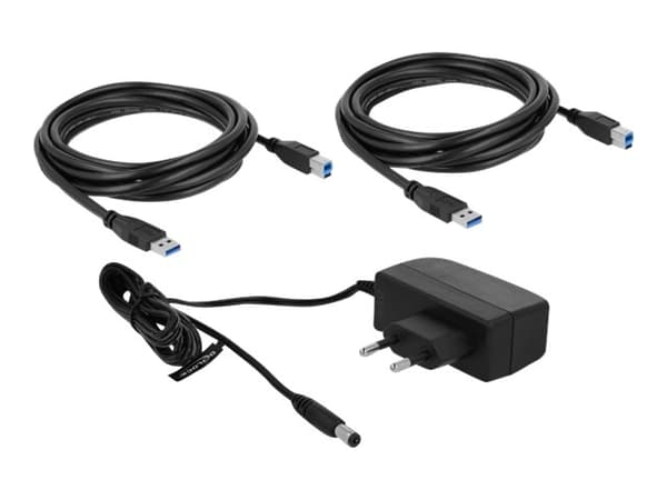 Delock USB 3.0 Matrix Switch 2 x 2 - USB-växel - skrivbordsmodell - Växelström 100 - 240 V