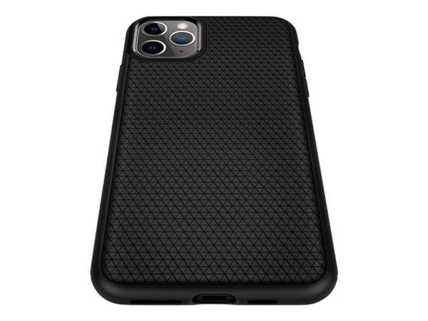 Spigen Liquid Air - Baksidedeksel for mobiltelefon - termoplast-polyuretan (TPU) - svart - for Apple iPhone 11 Pro