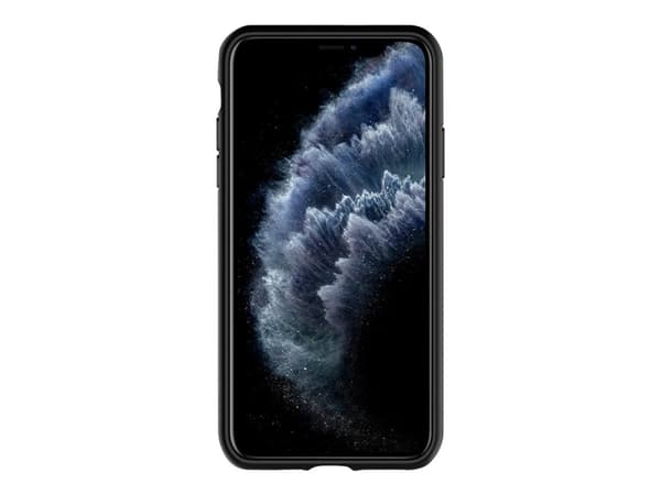 Spigen Liquid Air - Baksidedeksel for mobiltelefon - termoplast-polyuretan (TPU) - svart - for Apple iPhone 11 Pro