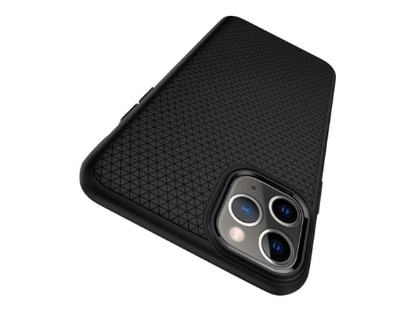 Spigen Liquid Air - Baksidedeksel for mobiltelefon - termoplast-polyuretan (TPU) - svart - for Apple iPhone 11 Pro