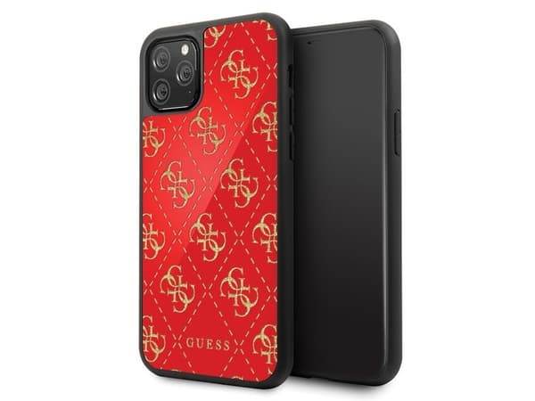 Original frontpaneldeksel GUESS GUHCN654GGPRE for iPhone 11 Pro Max rød