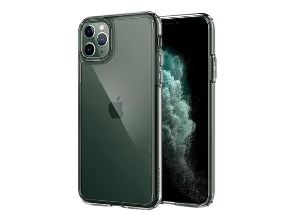 Spigen Ultra Hybrid Series - Baksidedeksel for mobiltelefon - polykarbonat, termoplast-polyuretan (TPU) - krystallklar - for Apple iPhone 11 Pro Max