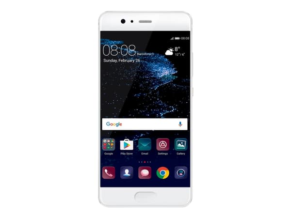 PURO 0.3 - Baksidedeksel for mobiltelefon - silikon - gjennomsiktig, halvgjennomsiktig hvit - for Huawei P10 Plus
