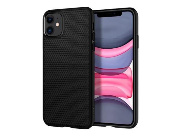 Spigen Liquid Air, Suojus, Apple, iPhone 11, Musta