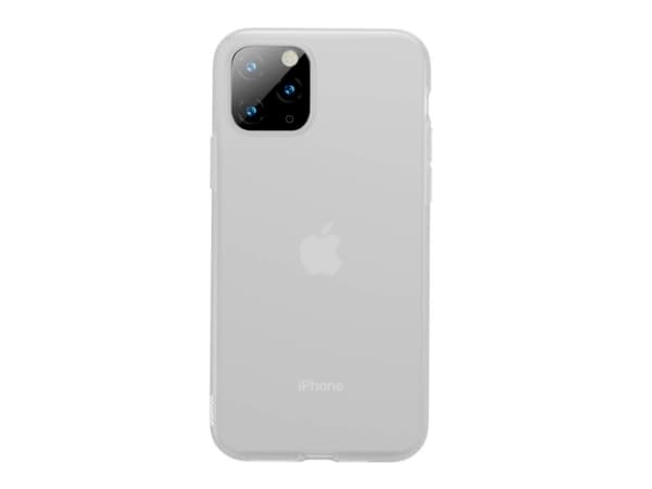 Baseus Silikoninis dėklas Baseus Jelly Liquid Silica Gel Case do iPhone 11 Pro 5,8'' (balta)