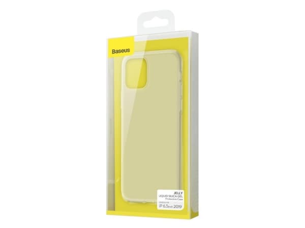 Baseus silikonetuier Baseus Jelly Liquid Silica Gel-deksel til iPhone 11 Pro 6.5 (hvit)