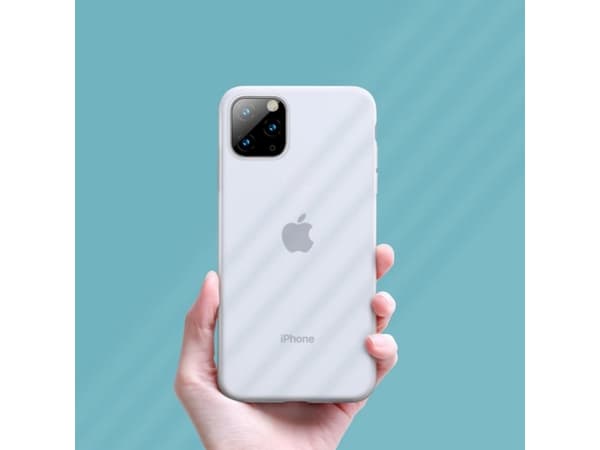 Baseus silikonetuier Baseus Jelly Liquid Silica Gel-deksel til iPhone 11 Pro 6.5 (hvit)