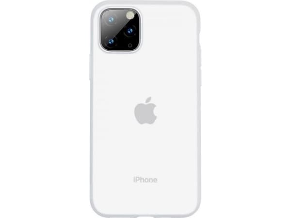Baseus silikonetuier Baseus Jelly Liquid Silica Gel-deksel til iPhone 11 Pro 6.5 (hvit)