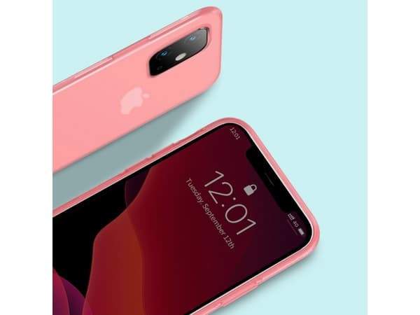 Baseus Silikoninis dėklas Baseus Jelly Liquid Silica Gel Case do iPhone 11 6,1'' (raudona)