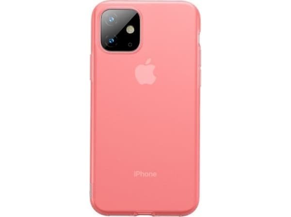 Baseus Silikoninis dėklas Baseus Jelly Liquid Silica Gel Case do iPhone 11 6,1'' (raudona)