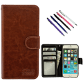 Miniatyrbillede 1 af 8: iPhone 7/8/SE (2020 & 2022) - PU Leather Wallet Case