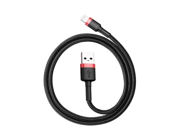 Baseus 6953156283336, 1 m, USB C, Svart, Rød