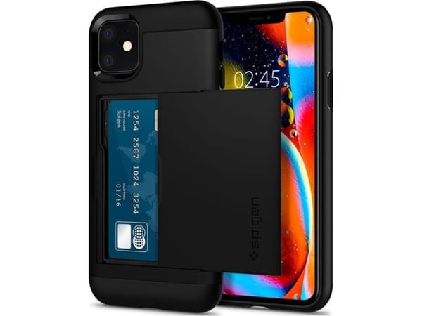 Spigen Spigen Slim Armor Cs Iphone 11 musta universaali