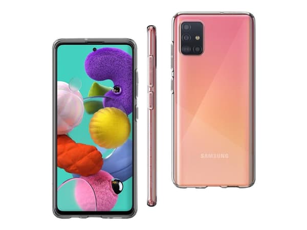 Spigen Liquid Crystal - Baksidesskydd för mobiltelefon - termoplastisk polyuretan (TPU) - CrystalClear - för Samsung Galaxy A51