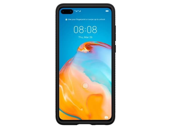 Spigen Rugged Armor, Suojus, Huawei, P40, 15,5 cm (6.1"), Musta